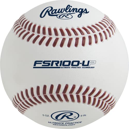 White College Practice Baseballs - 1 Dozen Weather-Resistant Training Balls with Lifespan Boost - Rawlings