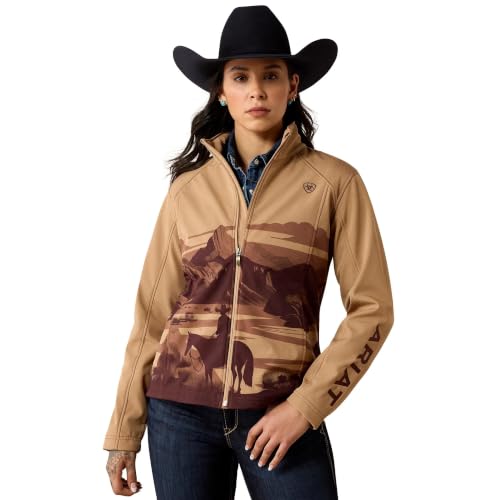 Ariat Women's Logo Softshell Jacket - Large Lone Ranger Print