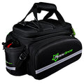 ROCKBROS Waterproof Bike Trunk Bag 17L-45L Rear Rack Storage with Expandable Design, Black/Grey
