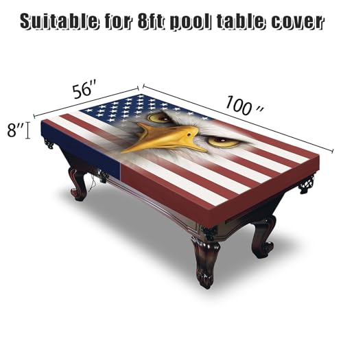Pool Table Cover 8ft Waterproof Dustproof Indoor Outdoor Billiards Accessories