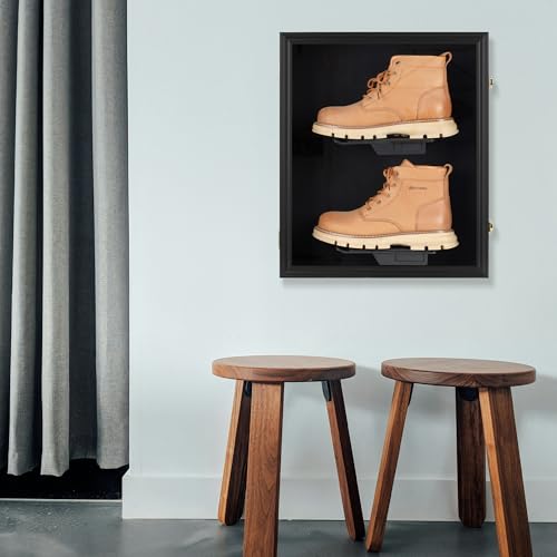 Wall Mount Clear Acrylic Shoe Display Case for Sneakers & Sports Shoes