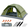 Night Cat 1-Person Upgraded Backpacking Tent Olive Green Easy Setup Waterproof Light & Compact