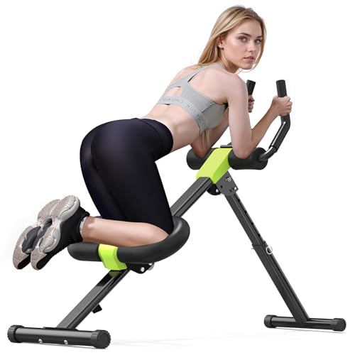 Ab Workout Machine for Home Fitness - Abdominal & Core Trainer, Adjustable & Foldable, VISLIM