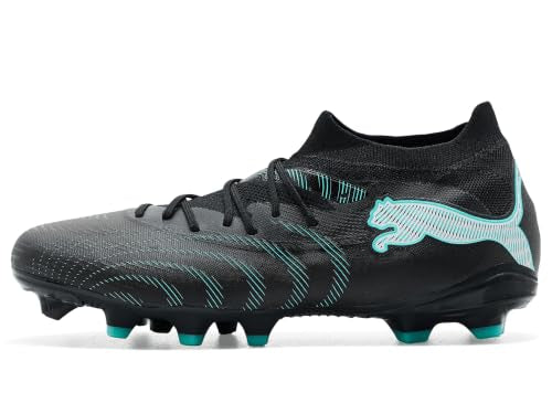 Soccer Cleats for Men - Future 9 Match Firm Ground & Artificial Turf - Red / Black/Intense Mint/Puma White - Size 9