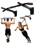 Wall Mounted Pull Up Bar for Home Gym with Multi-Grip Handles
