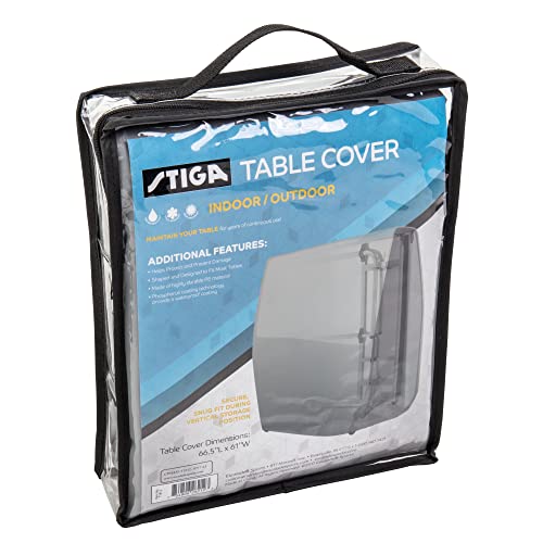 STIGA Universal Ping Pong Table Cover - 2023 Style All-Weather Indoor/Outdoor Fit