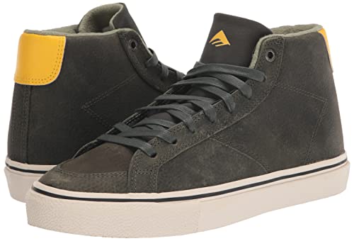 Emerica Men's Omen Hi Skate Shoe, Olive, 6