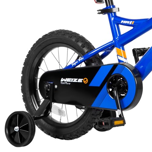 Kids Bicycle 14-20 Inch Children Bike with Coaster & Hand Brakes - Blue, 14 Inch