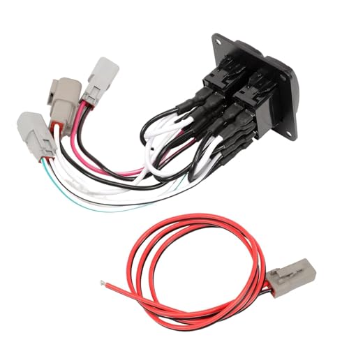 12V/24V Waterproof Marine Trim Tab Switch Kit Double Rocker Control Panel