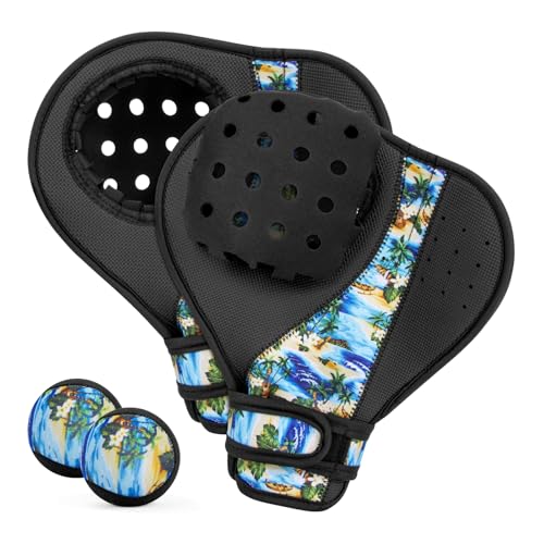 Water Baseball Glove & 2 Skip Balls Water Games Set for Pool Beach Summer Fun