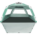 Mint Green Deluxe Pop Up Beach Tent Sun Shade Shelter for 3-4/5-6 People UV Protection