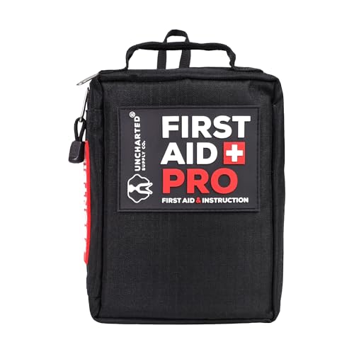 First Aid Pro Kit for Emergency, Camping & Travel - Water-Resistant, Compact