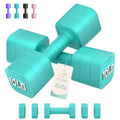 Poudee Mint Green 20LB Adjustable Dumbbell Set - 3-in-1 Home Gym Weights for Men Women