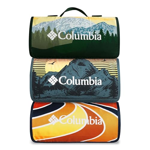 Sun Trek Columbia Packable Down Alternative Throw Blanket 50x60 Black Taupe