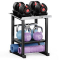LBT Silver Adjustable Dumbbell Stand 600LB Capacity Home Gym Rack