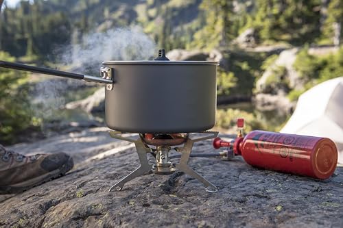 MSR WhisperLite Universal Compact Hybrid Fuel Camping Stove with Storage Bag