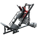 RitFit Red Leg Press & Hack Squat Machine with Linear Bearings, 1200LB Capacity