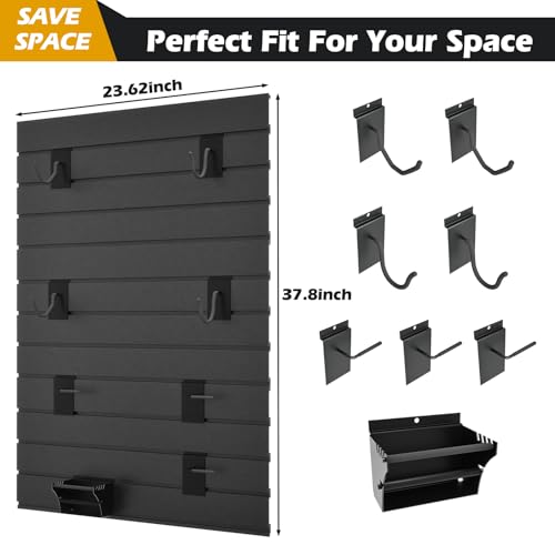 Gun Wall Rack with Magazine Storage - Modular Rifle & Pistol Organizer, Black