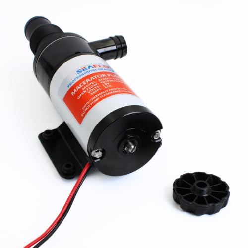 12V Marine Macerator Pump - Self-Priming, Anti-Clog, Heavy-Duty RV & Boat Waste Pump