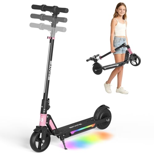 Pink Electric Scooter for Kids Teens & Adults 250W Foldable UL2272 Certified