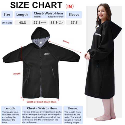 Waterproof Swim Parka Windproof Surf Jacket - Hiturbo