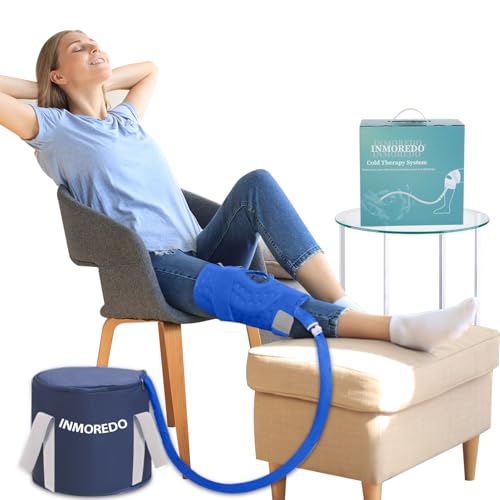 Inmoredo Cold Therapy Machine for Knee with Blue Cover - Post-Surgery Relief