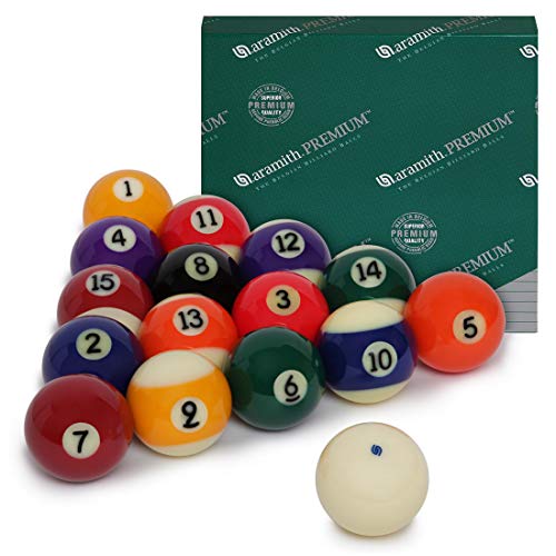 Aramith Premium Phenolic Pool Ball Set - Regulation Belgian Billiard Balls