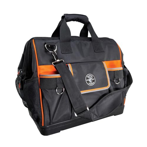 42-Pocket Wide-Open Tool Bag - Klein Tradesman Pro 1680D Ballistic Weave