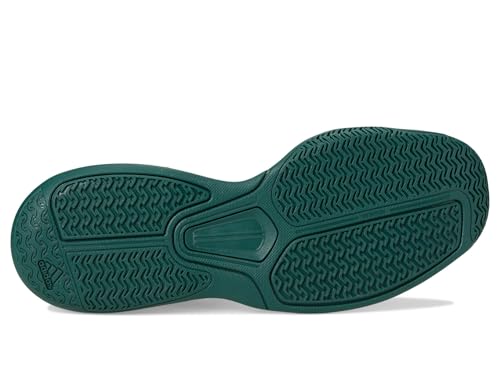 Adidas Men's Courtflash Pickleball Shoes White/Black/Collegiate Green - Lightweight, Durable Court Sport Footwear