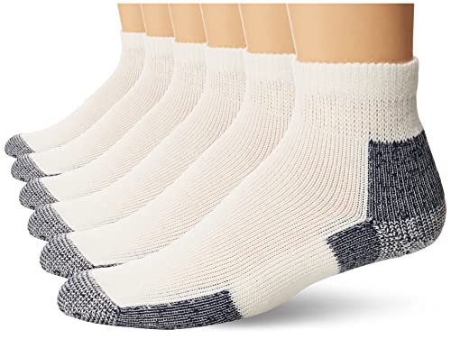 Thorlos Running Mini Crew Socks - X-Large White/Navy, 1 Pair