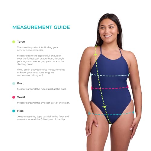 JOLYN Women's Brandon Fixed Back One-Piece Swimsuit - Medium Coverage, Black, Size 28