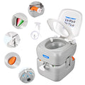 Kohree Portable RV Toilet - Large 5.8 Gallon Camping Porta Potty, Model 5.8 Gal-Standard Large