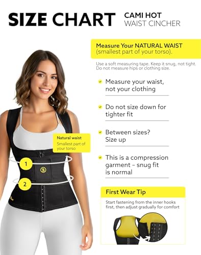 Women’s Black Small Hot Shapers Waist Cincher & Trainer Body Shaping Shapewear