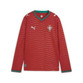 Junior Portugal Long Sleeve Replica Jersey - X-Large Club Red-Green Lagoon