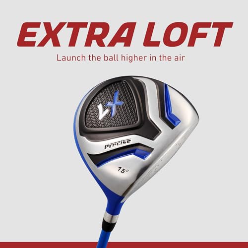 Kids Golf Club Set for Ages 9-12 - Blue, Complete Junior Golf Set with Stand Bag