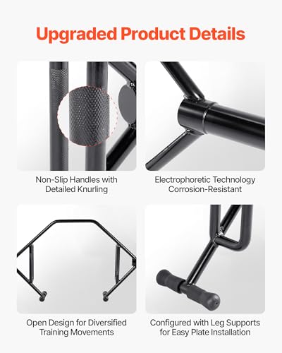 Heavy-Duty Hex Trap Barbell for Strength Training - Supports 800 lbs
