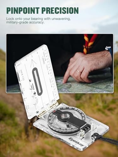 Eyeskey EK40-2B Advanced Orienteering Compass for Hiking & Navigation