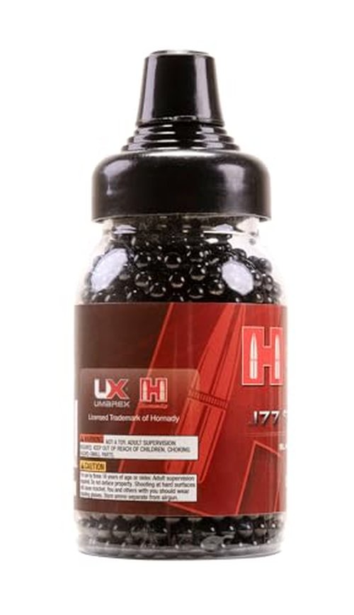 Umarex Hornady Black Plated .177 Caliber Steel BB Gun BBS (1500 Count), Pack of 2