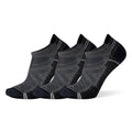 Men's Hike Light Cushion Ankle Socks 3-Pack - Size Large/Medium Gray