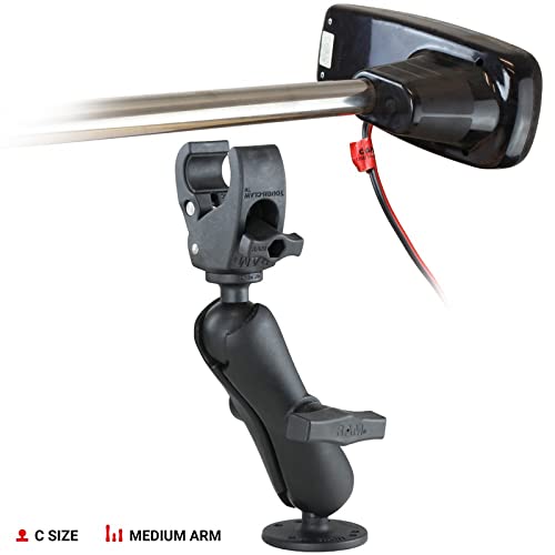 RAM Mounts Trolling Motor Stabilizer with Tough-Claw Rail Mount | Marine-Grade Aluminum