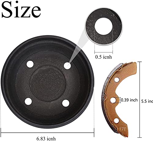 Golf Cart Brake Repair Kit with Spring Set for Club Car DS & Precedent 1995-2004