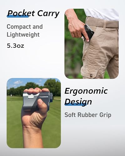 Golf Range Finder with Slope, Triangulation, Waterproof 1300Yard, Compact & Lightweight