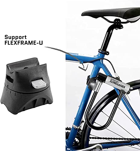 Bike U-Lock with Combo Lock & 12.7mm Steel Shackle - Black, Size