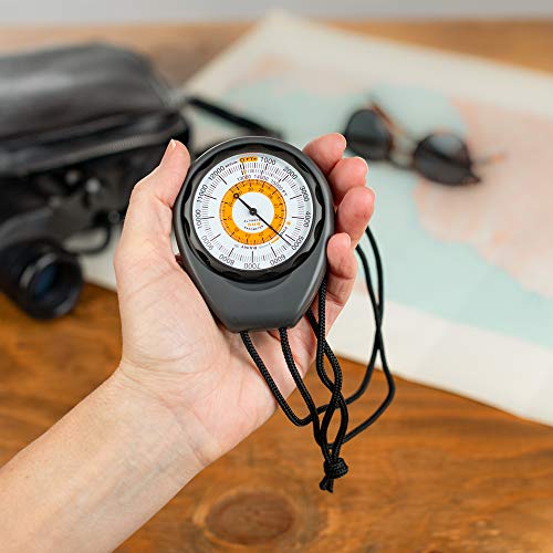 Battery-Free Altimeter and Barometer | Rugged Weather-Trend Indicator for Hiking Camping
