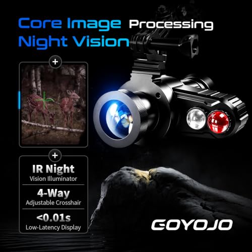Head-Mounted Night Vision Monocular Goggles with Elastic Head Strap 7X Magnification