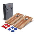 Portable Cornhole Game Set - 2ft x 1ft Wooden Boards with Carry Backpack & Mini Bean Bags