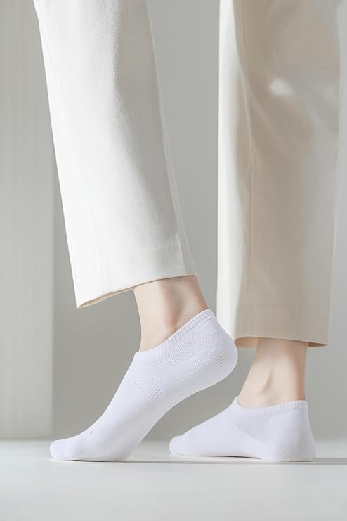 ACCFOD No Show Socks for Women - Cotton Thin Low Cut Non-Slip Invisible Liner | 6 Pairs