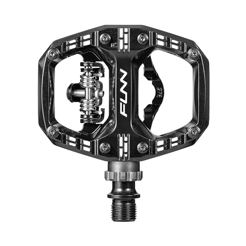 Funn Clast Clip-In MTB Pedals Black - Single Sided Clip for Mountain Biking