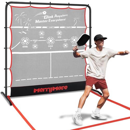 MerryMove 6FT Portable Pickleball Rebounder Net for Outdoor & Indoor Training