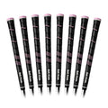 Golf Pride CP2 Wrap Golf Club Grip 8-Pack - Black & Pink, Soft, Tacky, Control Core